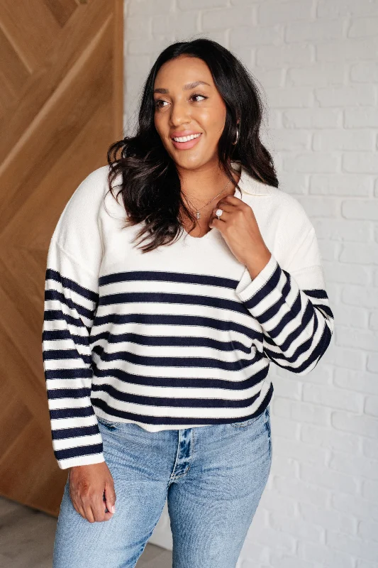 oversized women cardigan for a trendy and cozy lookMemorable Moments Striped Sweater in White oversized women cardigan for a trendy and cozy lookMemorable Moments Striped Sweater in White