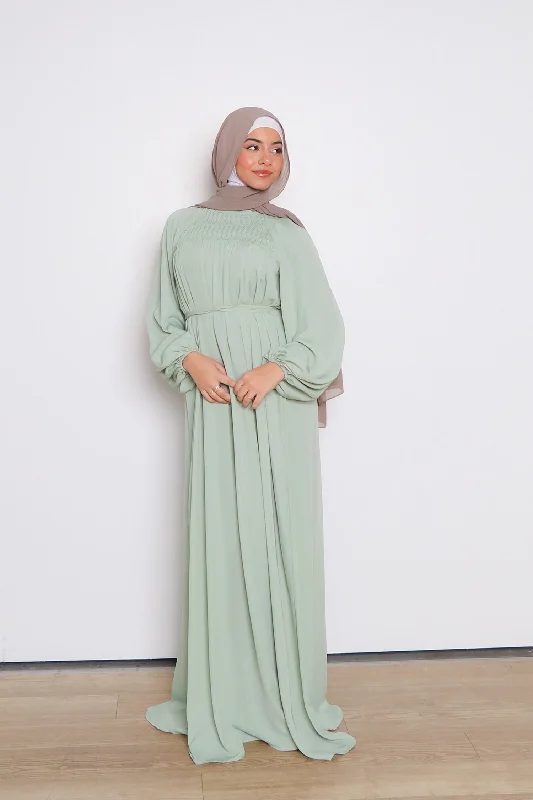 boyfriend style women cardigan for a relaxed fitNayma Pleat Chiffon Dress- Light Sage boyfriend style women cardigan for a relaxed fitNayma Pleat Chiffon Dress- Light Sage