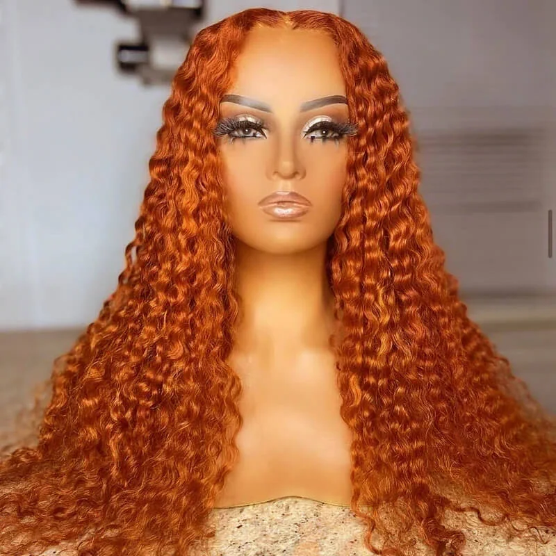 Deep Wave Ginger Lace Wig