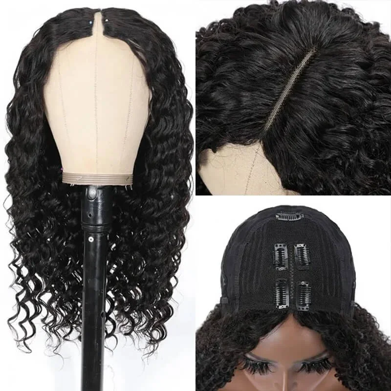 V Part Deep Wave Wig