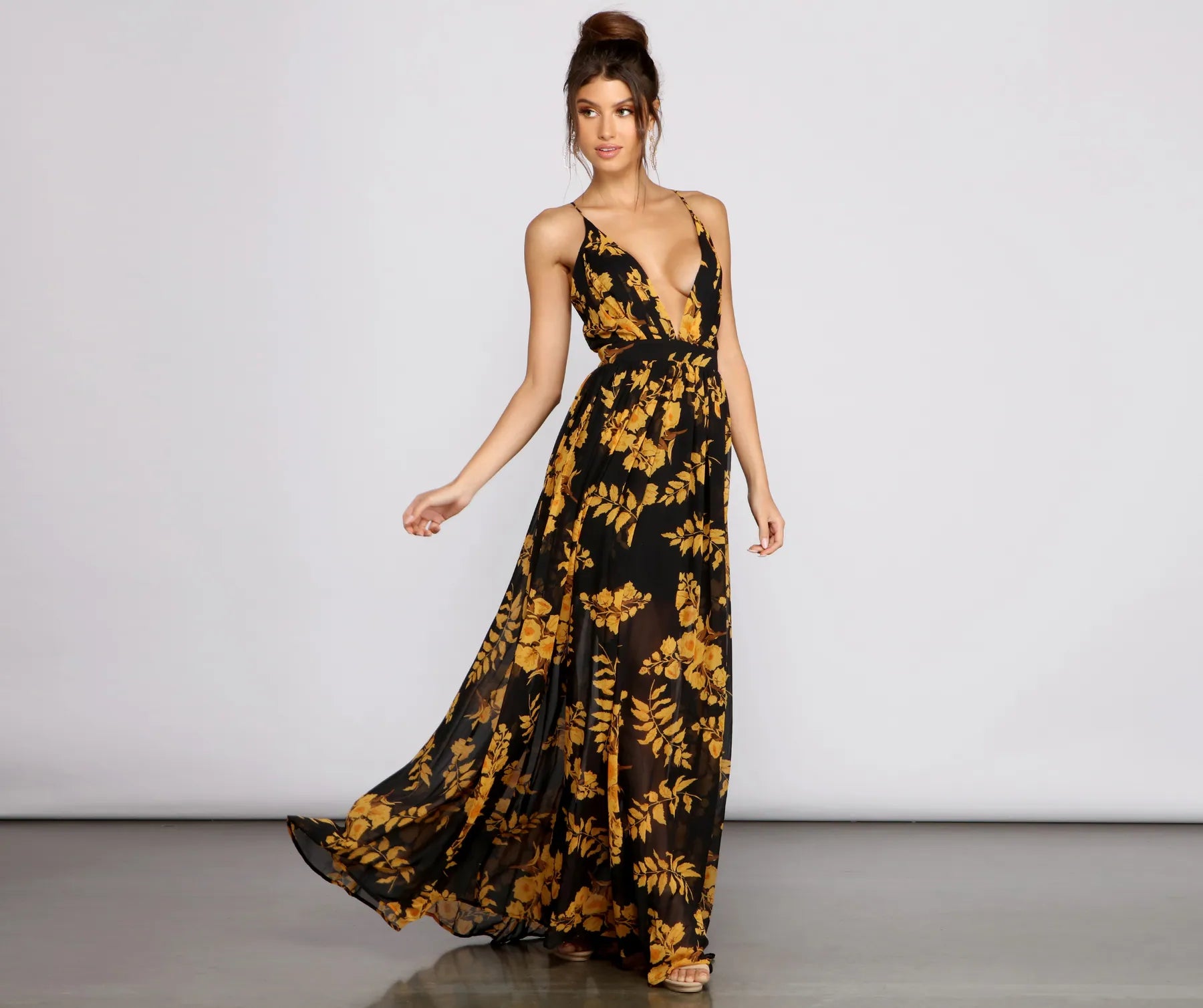 Wrap - Style Women Dress with Adjustable Fit for All Body TypesWrap - Style Women Dress with Adjustable Fit for All Body TypesAubrielle Formal Floral Chiffon A-Line Dress Wrap - Style Women Dress with Adjustable Fit for All Body TypesWrap - Style Women Dress with Adjustable Fit for All Body TypesAubrielle Formal Floral Chiffon A-Line Dress