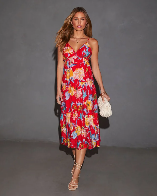 Lace - Embellished Women Dress for an Elegant and Sophisticated AppearanceLace - Embellished Women Dress for an Elegant and Sophisticated AppearanceCynthia Floral V-Neck Tiered Midi Dress Lace - Embellished Women Dress for an Elegant and Sophisticated AppearanceLace - Embellished Women Dress for an Elegant and Sophisticated AppearanceCynthia Floral V-Neck Tiered Midi Dress