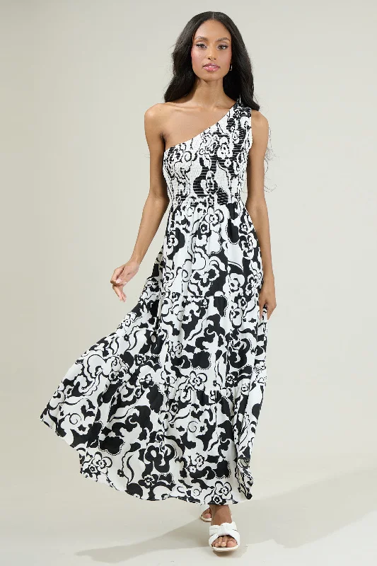 Plus Size Women Dress with a Flattering A - Line Cut for Comfort and StylePlus Size Women Dress with a Flattering A - Line Cut for Comfort and StyleDel Mar Smocked One Shoulder Lys Maxi Dress Plus Size Women Dress with a Flattering A - Line Cut for Comfort and StylePlus Size Women Dress with a Flattering A - Line Cut for Comfort and StyleDel Mar Smocked One Shoulder Lys Maxi Dress