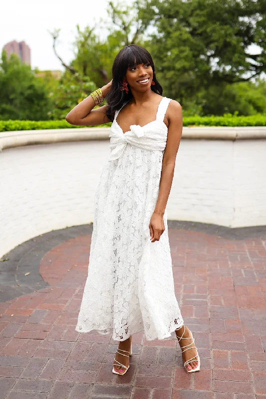 Plus Size Women Dress with a Flattering A - Line Cut for Comfort and StylePlus Size Women Dress with a Flattering A - Line Cut for Comfort and StyleKenny Smocked Back Maxi Dress - White Plus Size Women Dress with a Flattering A - Line Cut for Comfort and StylePlus Size Women Dress with a Flattering A - Line Cut for Comfort and StyleKenny Smocked Back Maxi Dress - White