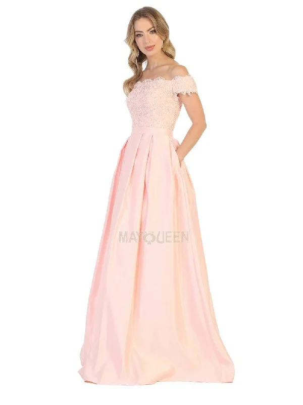 Plus Size Women Dress with a Flattering A - Line Cut for Comfort and StylePlus Size Women Dress with a Flattering A - Line Cut for Comfort and StyleMay Queen - MQ1762 Scalloped Lace Bodice A-Line Dress Plus Size Women Dress with a Flattering A - Line Cut for Comfort and StylePlus Size Women Dress with a Flattering A - Line Cut for Comfort and StyleMay Queen - MQ1762 Scalloped Lace Bodice A-Line Dress
