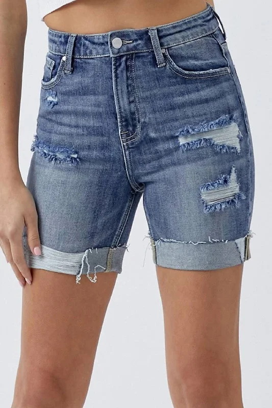 High - Waisted Women Shorts for a Retro and Flattering LookHigh - Waisted Women Shorts for a Retro and Flattering LookHigh-Rise Distressed Cuffed Denim Shorts In Medium Wash High - Waisted Women Shorts for a Retro and Flattering LookHigh - Waisted Women Shorts for a Retro and Flattering LookHigh-Rise Distressed Cuffed Denim Shorts In Medium Wash