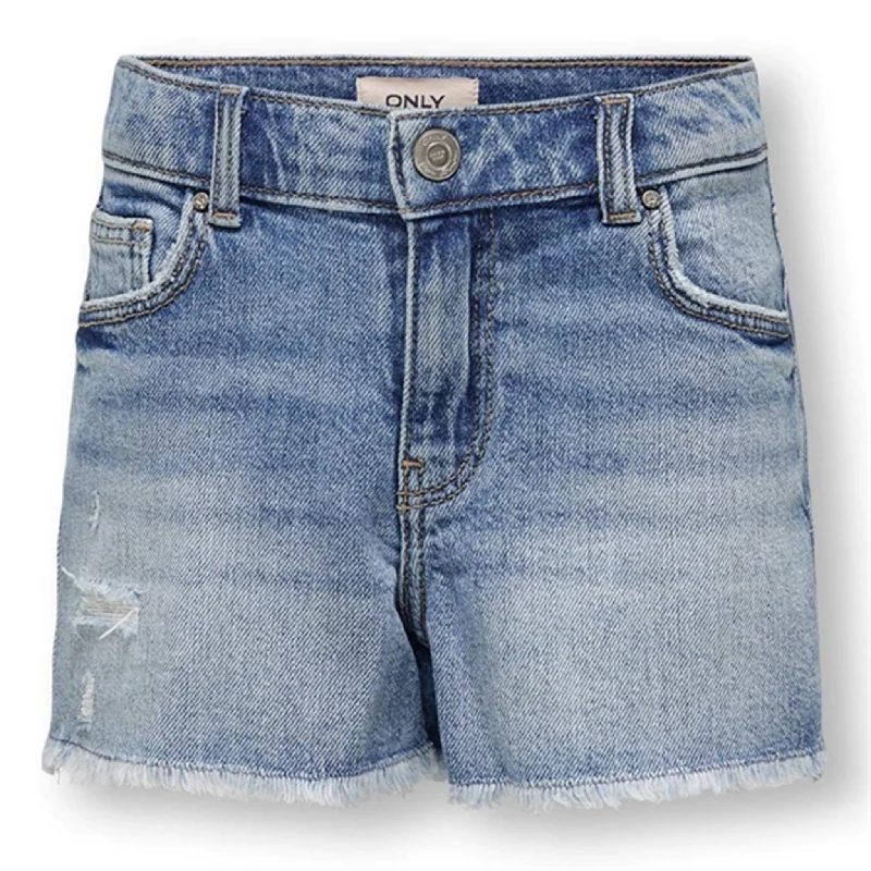 Stretchable Women Shorts for Maximum MobilityStretchable Women Shorts for Maximum MobilityKids ONLY Light Blue Denim Robyn Vintage Denim Shorts