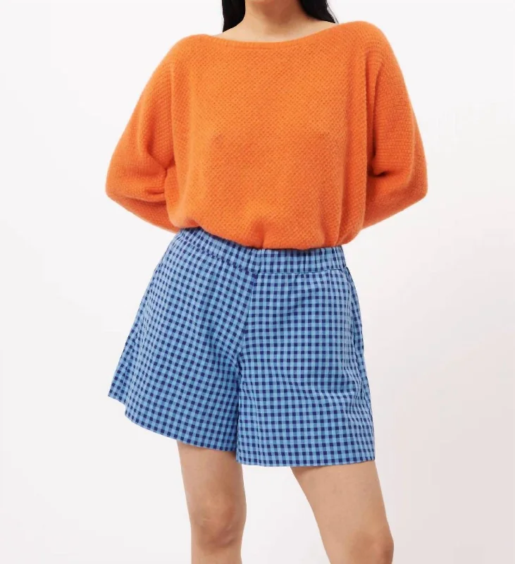 High - Waisted Women Shorts for a Retro and Flattering LookHigh - Waisted Women Shorts for a Retro and Flattering LookLark Gingham Shorts In Blue High - Waisted Women Shorts for a Retro and Flattering LookHigh - Waisted Women Shorts for a Retro and Flattering LookLark Gingham Shorts In Blue