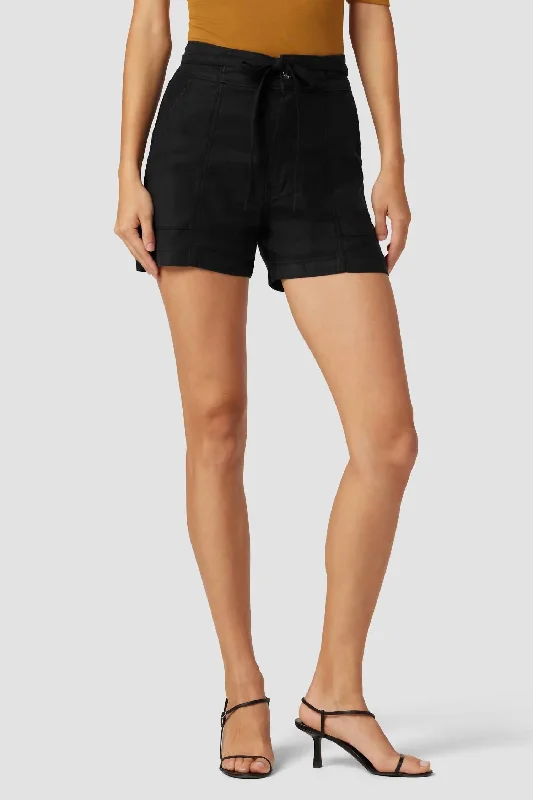 Cargo Women Shorts with Multiple Pockets for FunctionalityCargo Women Shorts with Multiple Pockets for FunctionalityTie Waist Shorts In Black Beauty Cargo Women Shorts with Multiple Pockets for FunctionalityCargo Women Shorts with Multiple Pockets for FunctionalityTie Waist Shorts In Black Beauty