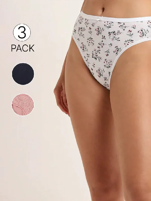 High - Waisted Women Shorts for a Retro and Flattering LookHigh - Waisted Women Shorts for a Retro and Flattering LookWunderlove Multicolor Assorted Cotton Blend Hi-Leg Briefs - Pack of 3 High - Waisted Women Shorts for a Retro and Flattering LookHigh - Waisted Women Shorts for a Retro and Flattering LookWunderlove Multicolor Assorted Cotton Blend Hi-Leg Briefs - Pack of 3