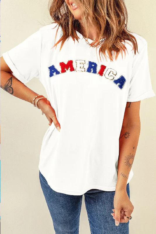 Thermal Bodysuits for Extra Warmth in WinterAMERICA Round Neck Short Sleeve T-Shirt