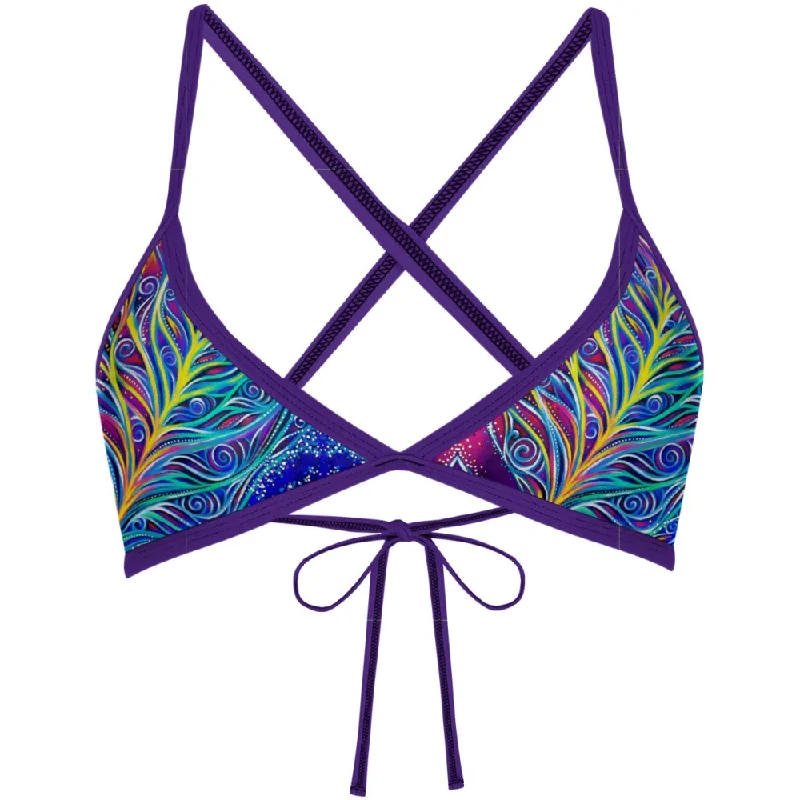 Plus - size women swimwear with full - coverage bottoms for comfort and confidenceBird of paradise Tieback Bikini Top Plus - size women swimwear with full - coverage bottoms for comfort and confidenceBird of paradise Tieback Bikini Top