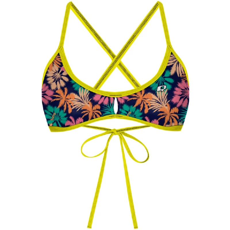 Bikini women swimwear with adjustable straps for a customized fitBlue Palms Demi Tieback Bikini Top Bikini women swimwear with adjustable straps for a customized fitBlue Palms Demi Tieback Bikini Top