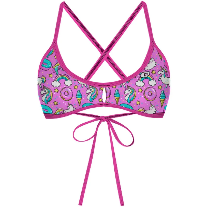 Plus - size women swimwear with full - coverage bottoms for comfort and confidenceConfetti Demi Tieback Bikini Top Plus - size women swimwear with full - coverage bottoms for comfort and confidenceConfetti Demi Tieback Bikini Top