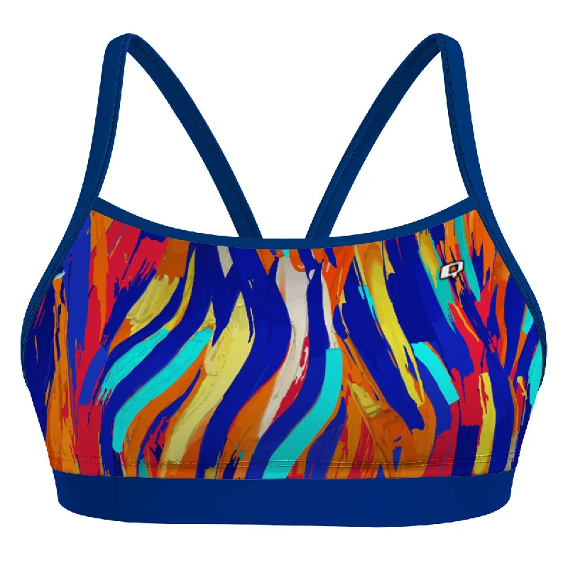 Metallic women swimwear with a shiny finish for a glamorous poolside lookCozumel Classic Sports Bikini Top Metallic women swimwear with a shiny finish for a glamorous poolside lookCozumel Classic Sports Bikini Top