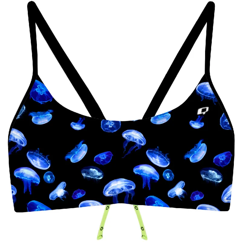 Metallic women swimwear with a shiny finish for a glamorous poolside lookDance of the Jellies - Bandeau Bikini Top Metallic women swimwear with a shiny finish for a glamorous poolside lookDance of the Jellies - Bandeau Bikini Top