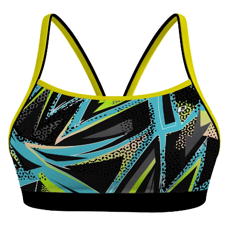 Plus - size women swimwear with full - coverage bottoms for comfort and confidenceDistortia Classic Sports Bikini Top Plus - size women swimwear with full - coverage bottoms for comfort and confidenceDistortia Classic Sports Bikini Top