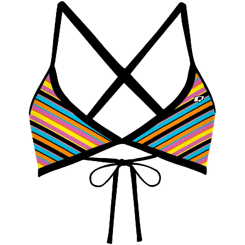 Ruched women swimwear with fabric gathers for a slimming effectDive Into Summer - Tieback Bikini Top Ruched women swimwear with fabric gathers for a slimming effectDive Into Summer - Tieback Bikini Top