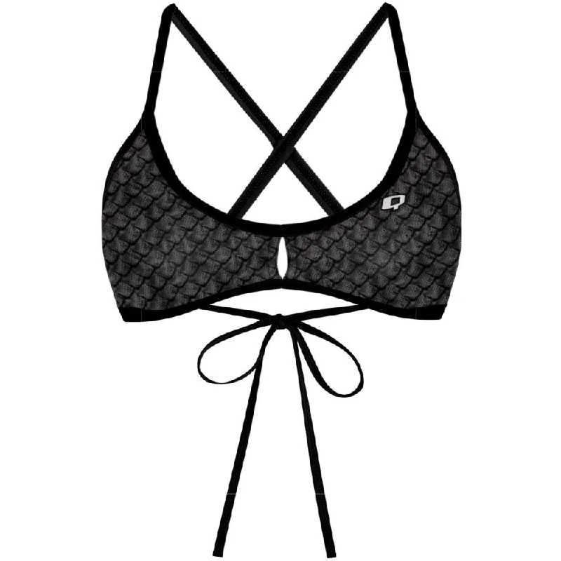High - performance women swimwear with quick - drying fabric for active swimmersDragon Scale Demi Tieback Bikini Top High - performance women swimwear with quick - drying fabric for active swimmersDragon Scale Demi Tieback Bikini Top