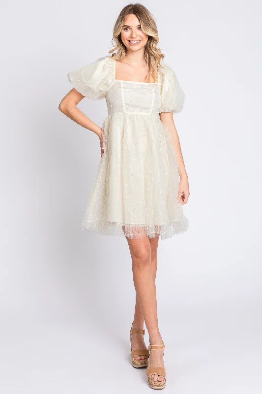 Metallic Bodysuits for a Glitzy and Glamorous Night OutPearl Mesh Puff Sleeve Babydoll Dress Metallic Bodysuits for a Glitzy and Glamorous Night OutPearl Mesh Puff Sleeve Babydoll Dress