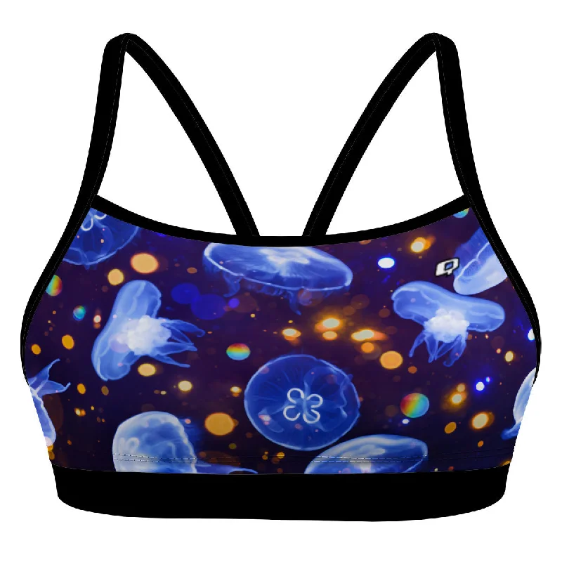 Printed floral women swimwear for a feminine and colorful beach vibeJelly Jiggle - Classic Sports Bikini Top Printed floral women swimwear for a feminine and colorful beach vibeJelly Jiggle - Classic Sports Bikini Top