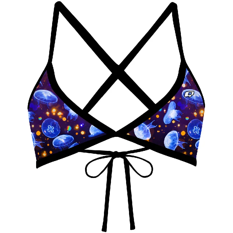 One - piece women swimwear with cut - outs for a stylish and modern appealJelly Jiggle - Tieback Bikini Top One - piece women swimwear with cut - outs for a stylish and modern appealJelly Jiggle - Tieback Bikini Top