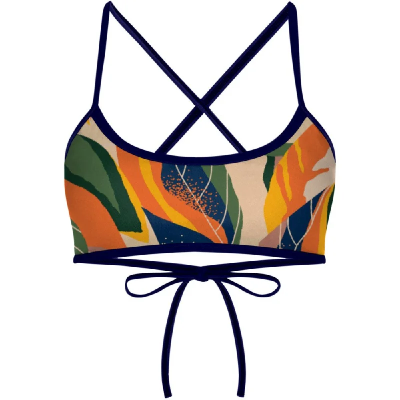 Plus - size women swimwear with full - coverage bottoms for comfort and confidenceJungle Ciara Tieback Bikini Top Plus - size women swimwear with full - coverage bottoms for comfort and confidenceJungle Ciara Tieback Bikini Top