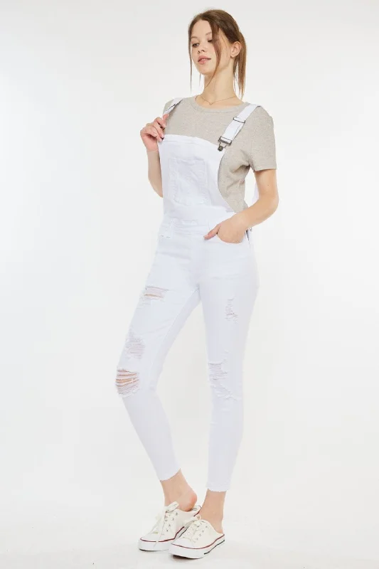 Printed Bodysuits with Floral Patterns for a Feminine VibeKancan Distressed Skinny Denim Overalls Printed Bodysuits with Floral Patterns for a Feminine VibeKancan Distressed Skinny Denim Overalls