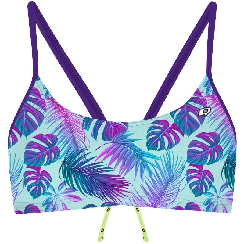 Printed floral women swimwear for a feminine and colorful beach vibeKatrina - Bandeau Bikini Top Printed floral women swimwear for a feminine and colorful beach vibeKatrina - Bandeau Bikini Top