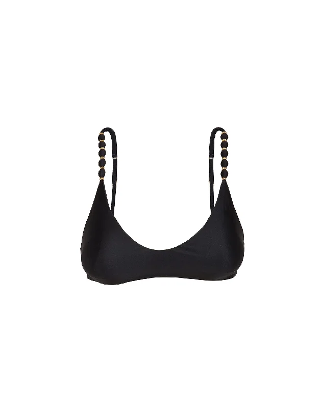 Long - sleeve women swimwear for extra sun protection and modestyLi Beads Top - Black Long - sleeve women swimwear for extra sun protection and modestyLi Beads Top - Black