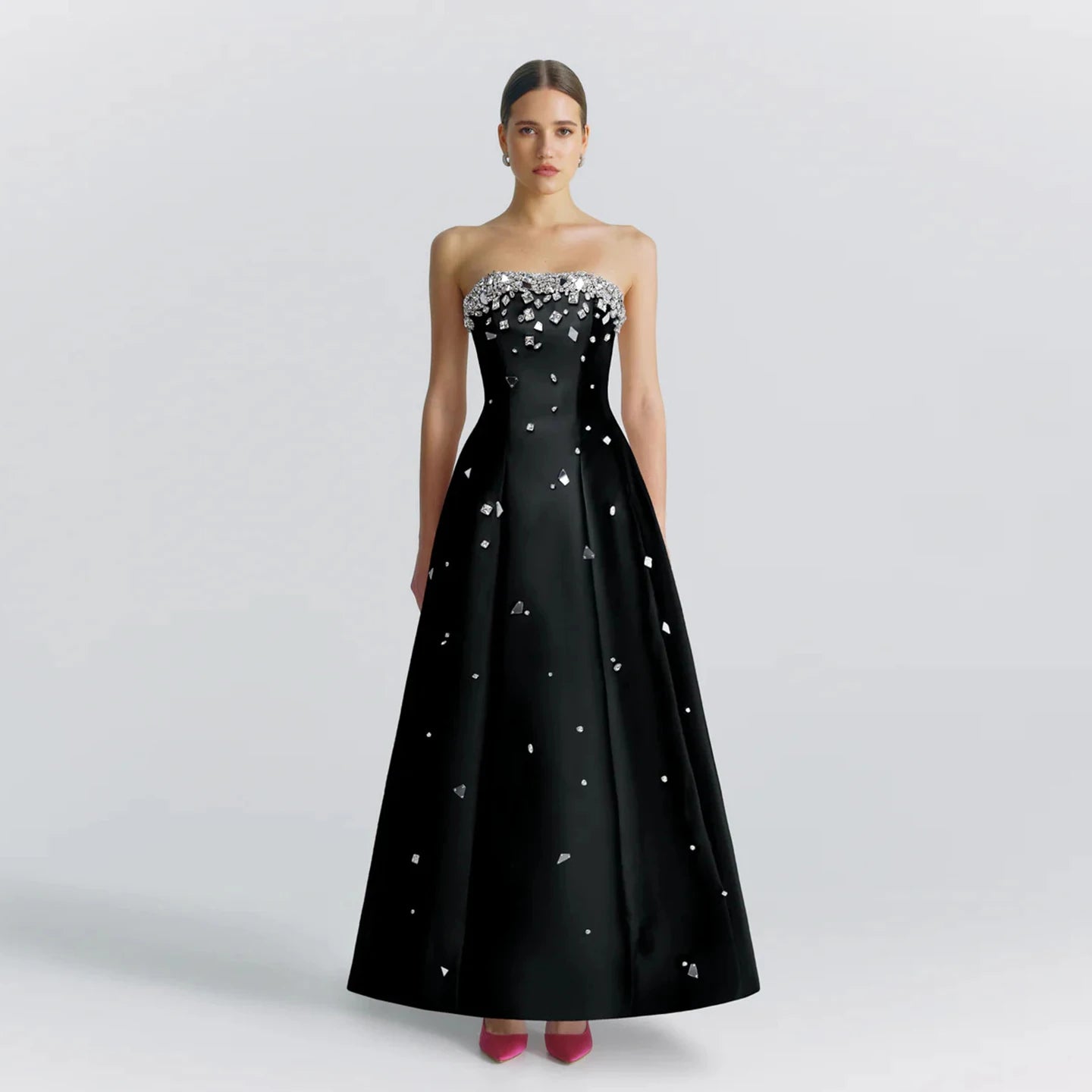 Convertible Straps Bodysuits for Multiple Styling OptionsSparkling Beaded Strapless Evening Dress Convertible Straps Bodysuits for Multiple Styling OptionsSparkling Beaded Strapless Evening Dress
