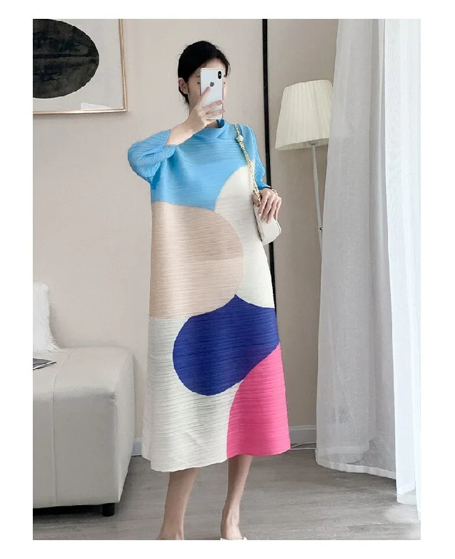 Compression Bodysuits for Post - Workout RecoveryMiyake Pleated Color Block Turtleneck Midi Dress Compression Bodysuits for Post - Workout RecoveryMiyake Pleated Color Block Turtleneck Midi Dress