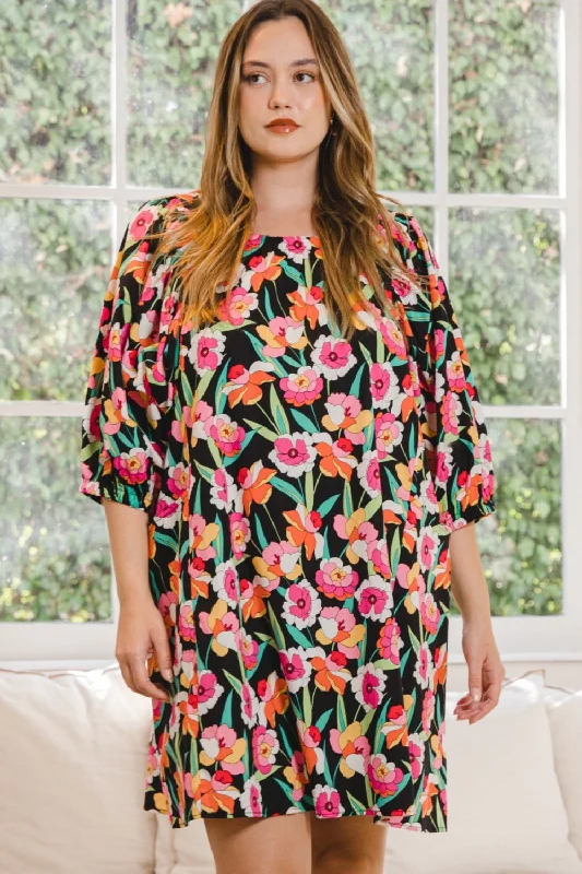 Button - Front Bodysuits with a Classic and Timeless AppealFloral Puff Sleeve Mini Dress Button - Front Bodysuits with a Classic and Timeless AppealFloral Puff Sleeve Mini Dress