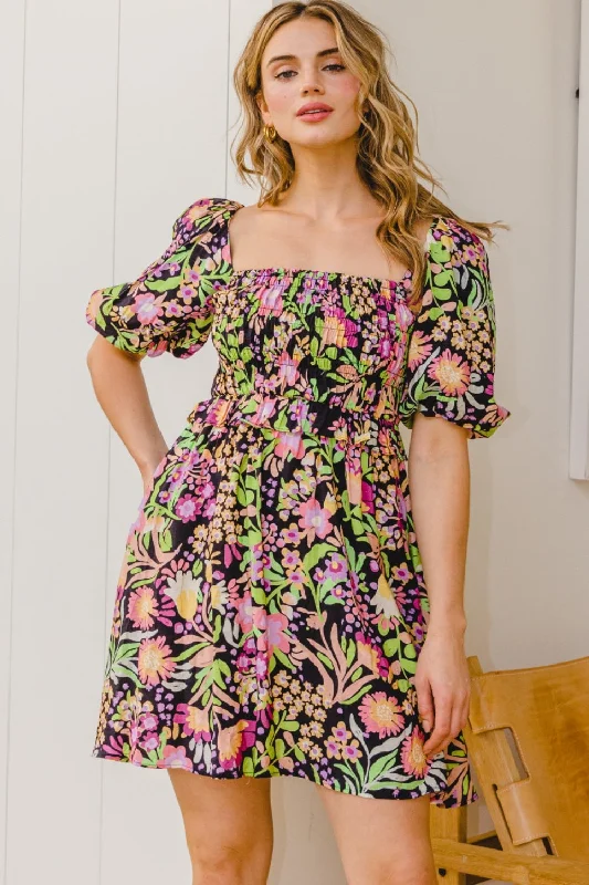 Sleeveless Bodysuits for a Cool and Casual Summer LookFloral Tie-Back Mini Dress
