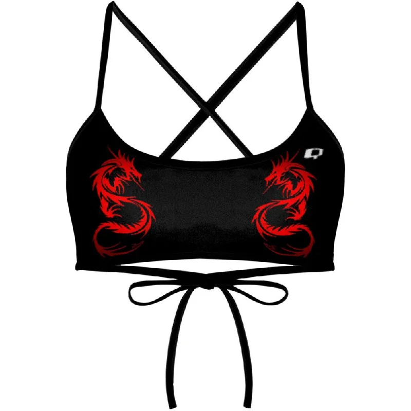 Monokini women swimwear with a unique one - piece - meets - bikini designRed Dragon Ciara Tieback Bikini Top Monokini women swimwear with a unique one - piece - meets - bikini designRed Dragon Ciara Tieback Bikini Top