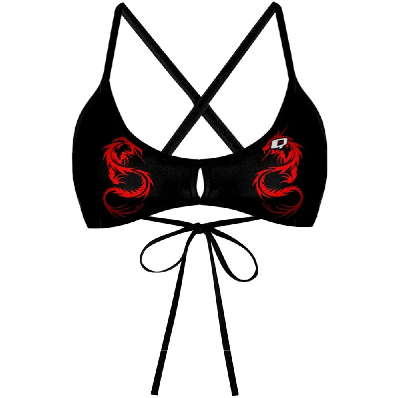 Convertible women swimwear that can be worn in multiple styles for versatilityRed Dragon Demi Tieback Bikini Top Convertible women swimwear that can be worn in multiple styles for versatilityRed Dragon Demi Tieback Bikini Top