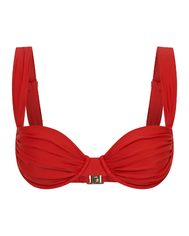 Push - up women swimwear to enhance the bust for a more confident beach lookRhodes Top Cincinnati Red Push - up women swimwear to enhance the bust for a more confident beach lookRhodes Top Cincinnati Red