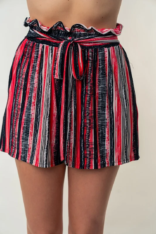 Neon Bodysuits to Stand Out at PartiesHigh Waisted Striped Shorts